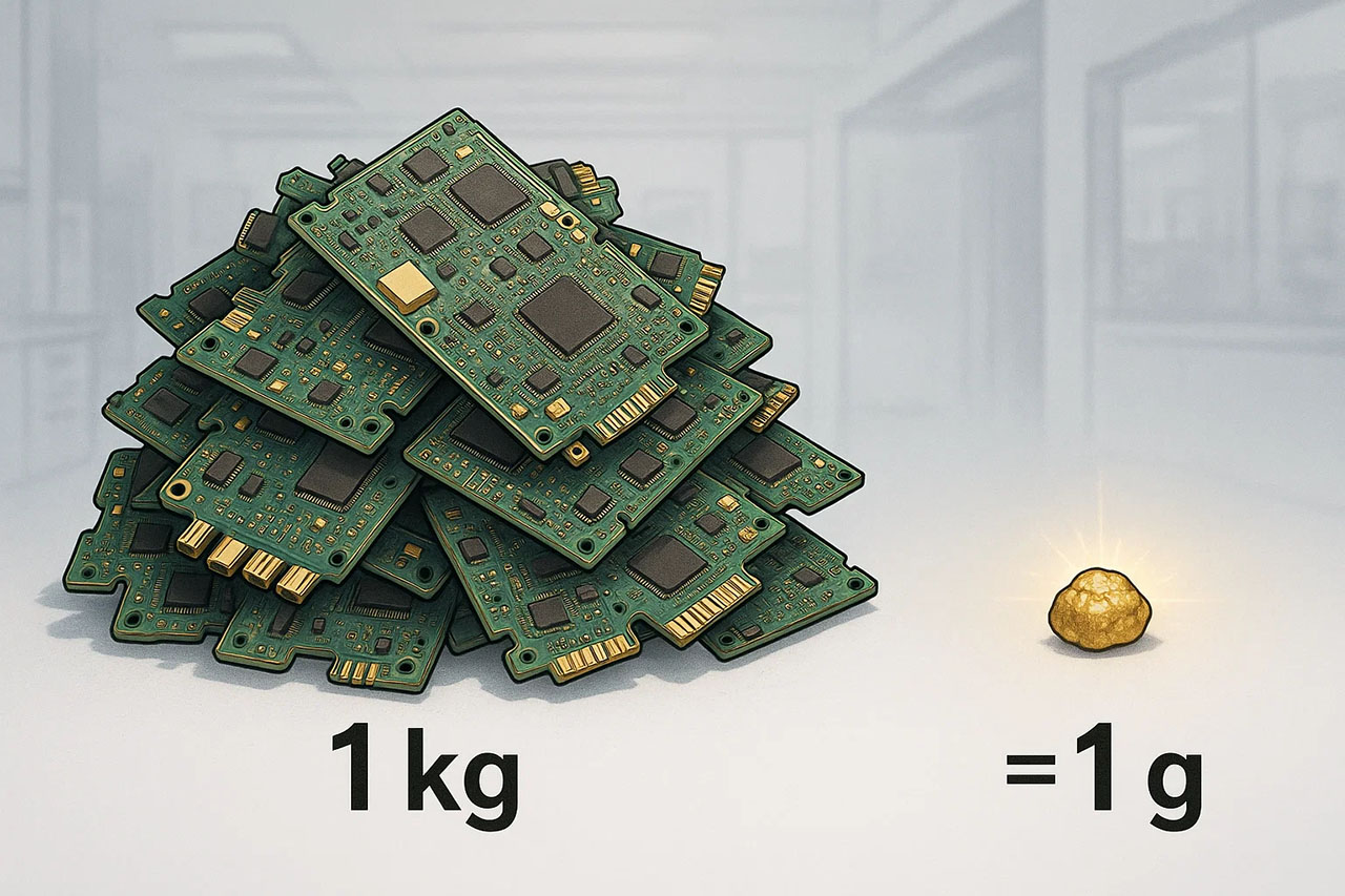 1 کیلو برد مخابراتی چقدر طلا دارد؟