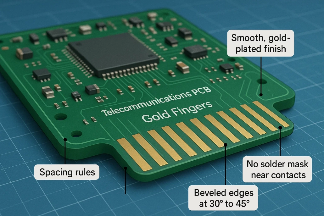 استانداردهای طراحی گلد فینگر در بردهای مخابراتی