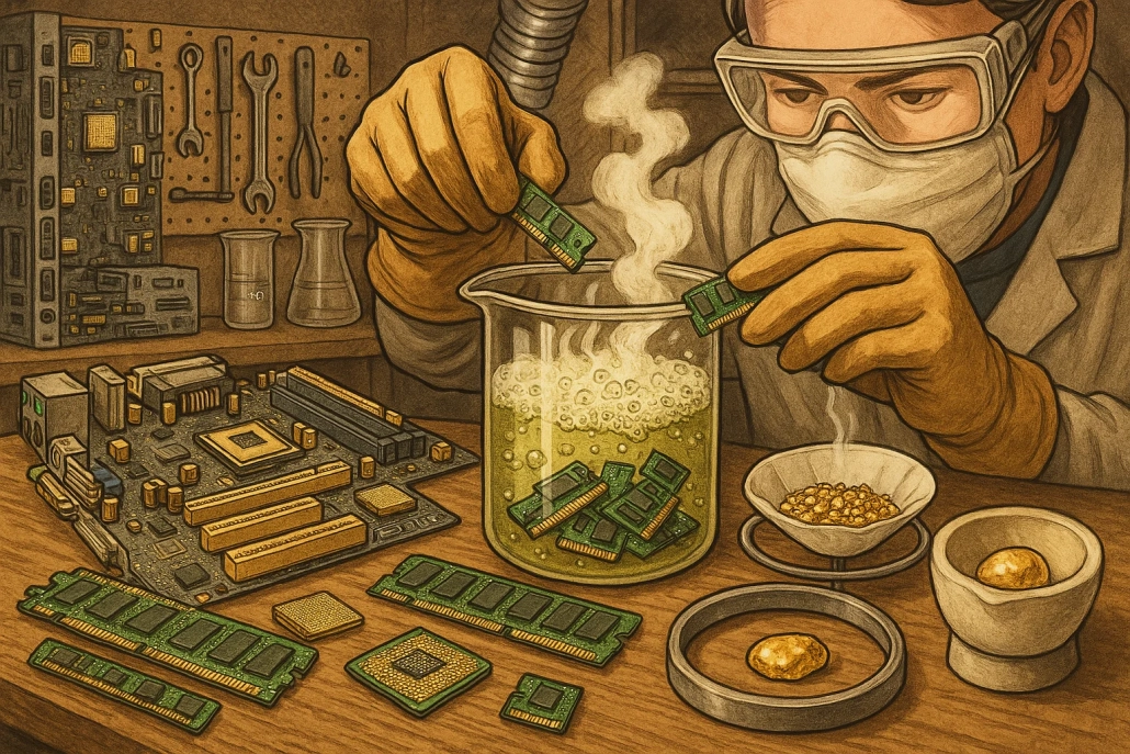 چگونه از برد کامپیوتر طلا استخراج کنیم؟