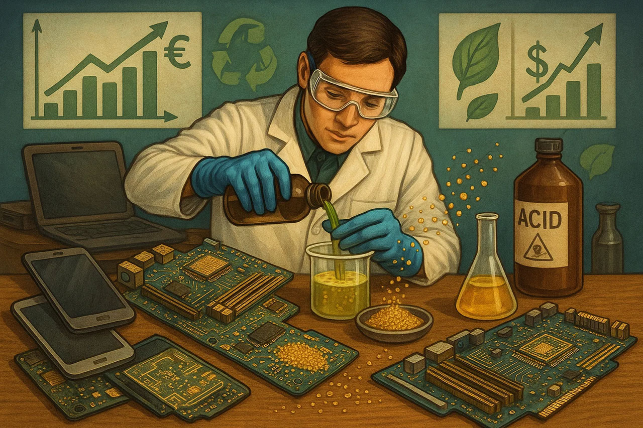 درآمد استخراج طلا از بردهای الکترونیکی چگونه است و چه مزایایی دارد؟