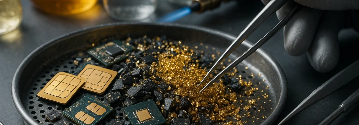 استخراج طلا از سیمکارت و کارت های هوشمند