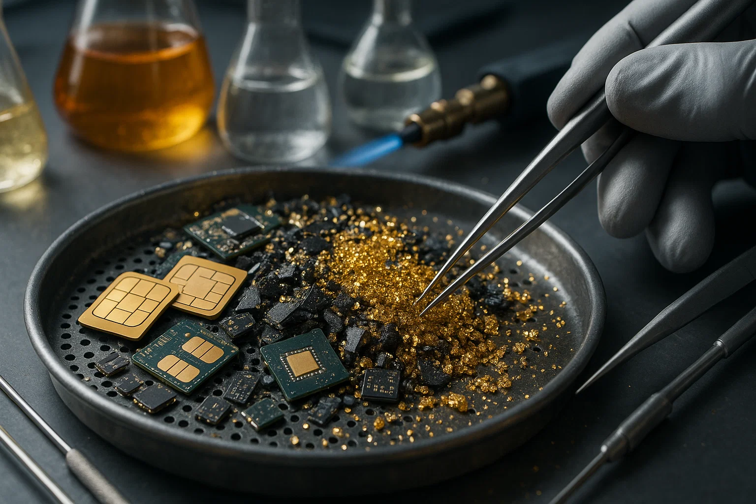 استخراج طلا از سیمکارت و کارت های هوشمند