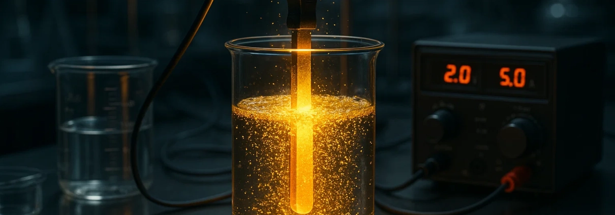 تولید طلای خالص به روش الکترولیز (تصفیه طلا به وسیله سلول طلا)