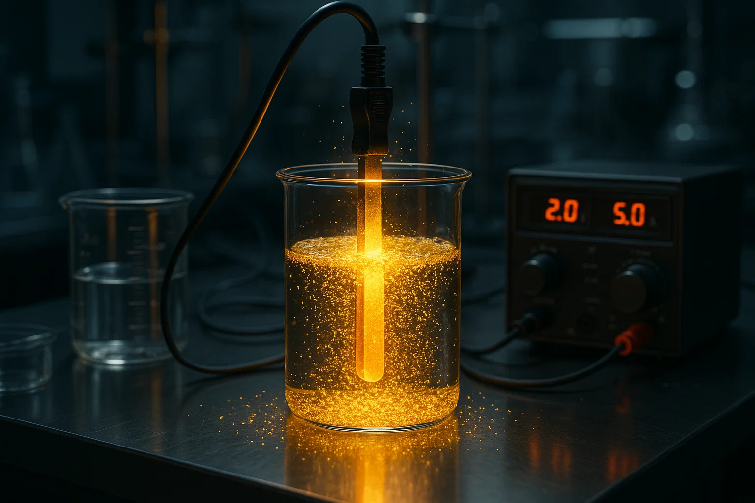 تولید طلای خالص به روش الکترولیز (تصفیه طلا به وسیله سلول طلا)